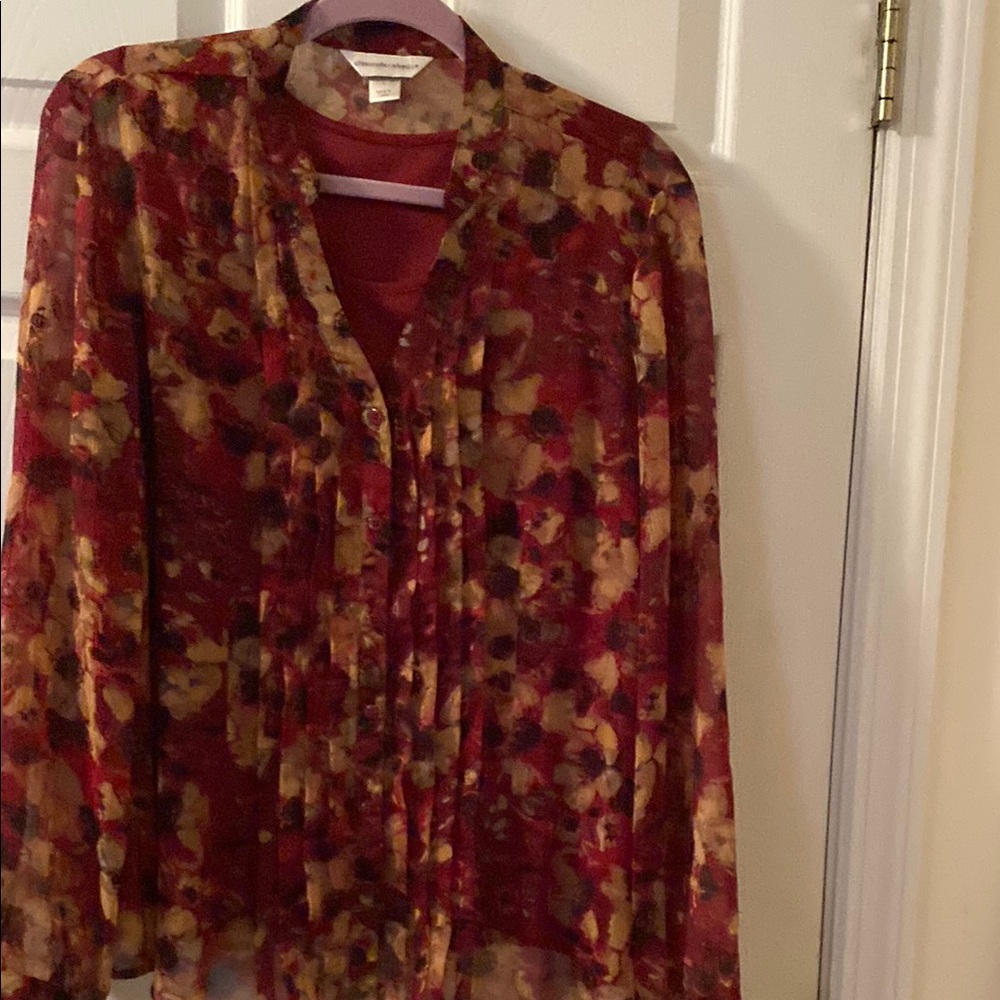 Christopher and Banks two piece women’s blouse